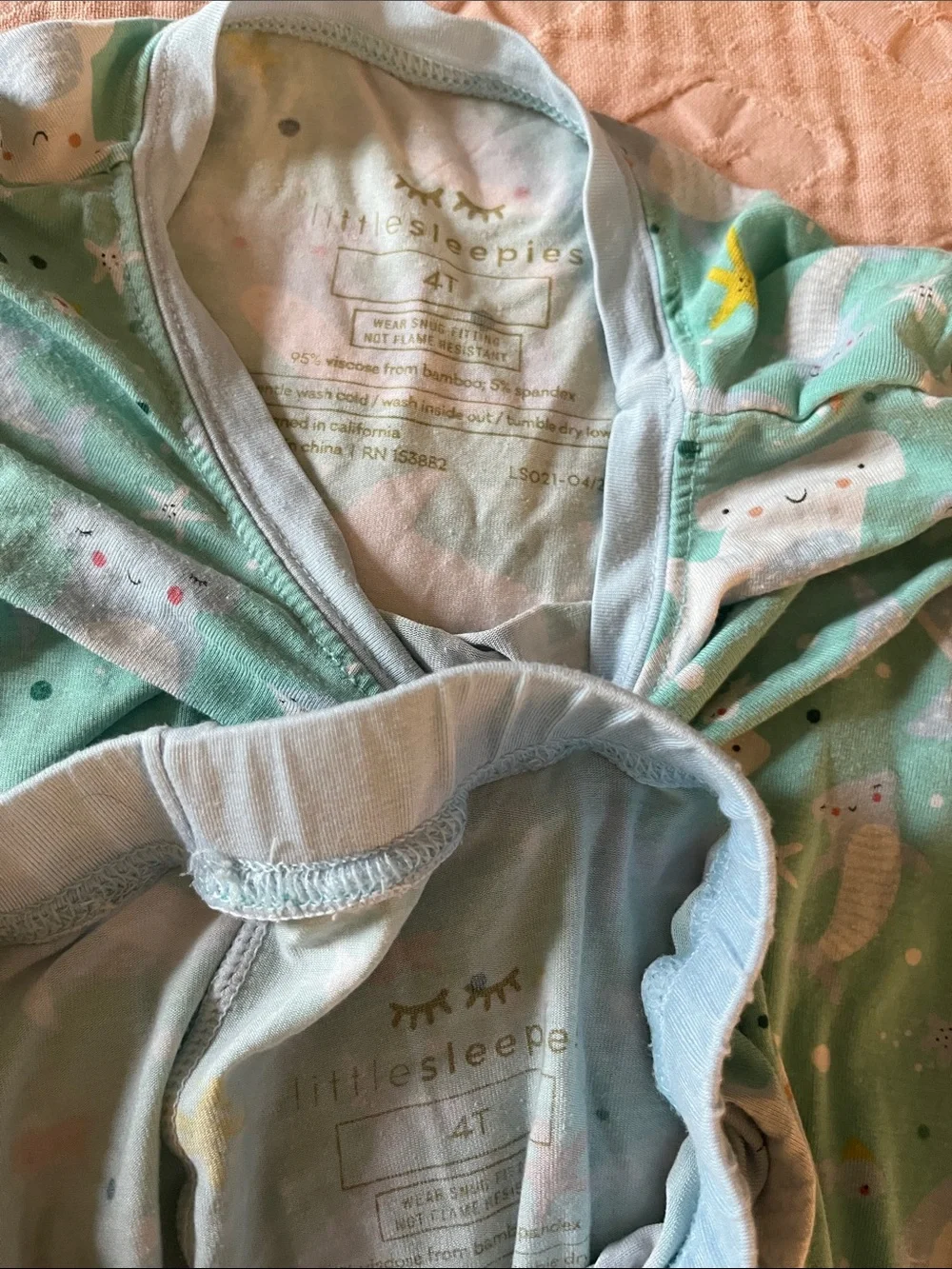 Little Sleepies shark soiree pajamas 4T